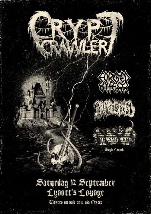 Crypt Crawler w/Forged by Fear, Dreamspeed, Metamourne (Single Launch) 