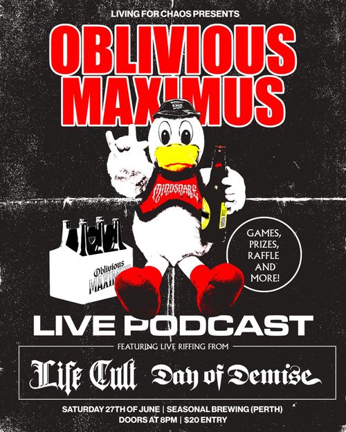 Oblivious Maximus Live Podcast, Life Cult, Day Of Demise