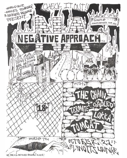 Negative Approach (USA) + Supports 18+