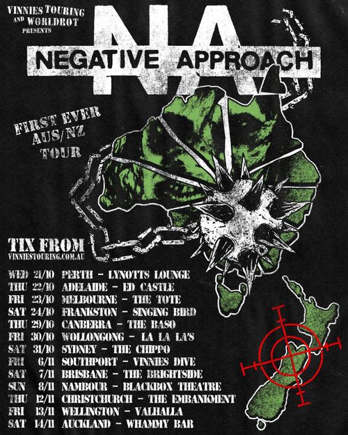 Negative Approach (USA) + Supports 18+